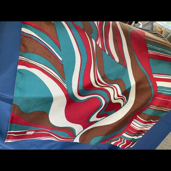 Modern Abstract Liberty of London Silk Scarf - Picture 3 of 6
